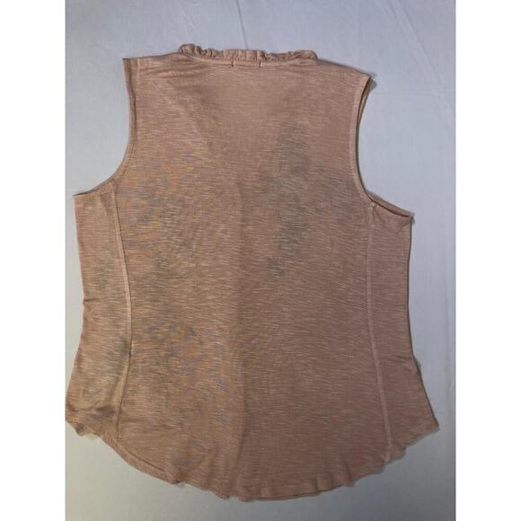 VTG Women’s Top Blouse SZ M PinkFloral Embroidered Sleeveless Boho Feminine - Picture 11 of 14